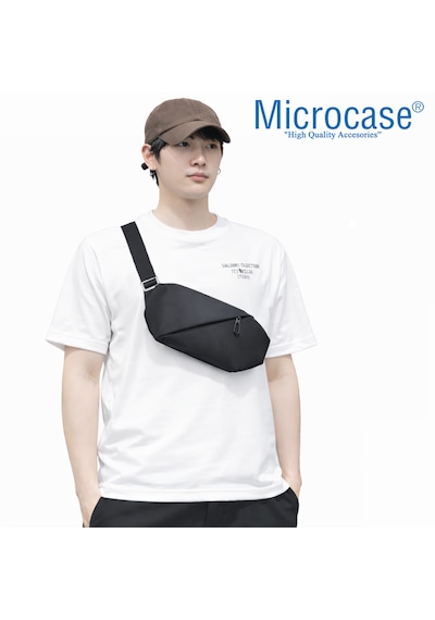 Microcase 2 Bölmeli Günlük Kullanım Çapraz Omuz Askılıklı Çanta Al5535 Siyah