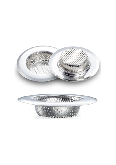 Büyük Boy Paslanmaz Çelik Lavabo Süzgeci 11,5 Cm Mıt1356 Gümüş