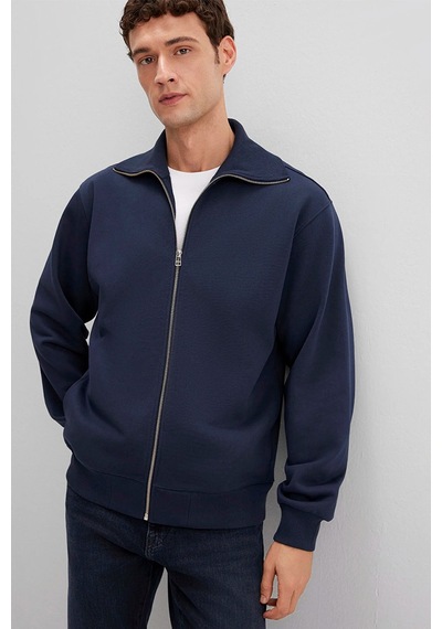 Mavi Erkek Full Zıp Sweatshırt Gece Lacivert 0s10521-70490 Lacivert