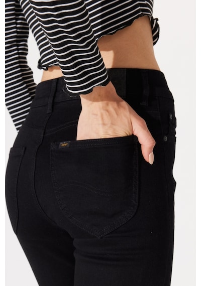 Lee Forever Skinny Fit Dar Kesim Yüksek Bel Jean Kot Pantolon L32SOZVT Siyah