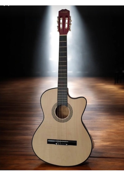 Ludorf Klasik Gitar Ry1967 Naturel Sap Ayarlı Klasik Gitar Taşıma Çantası-pena Seti-kapo Hediyeli Natural