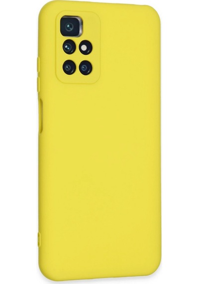 Newface Xiaomi Redmi 10 2022 Kılıf Nano İçi Kadife Silikon Semeglbl - 58 - Sarı