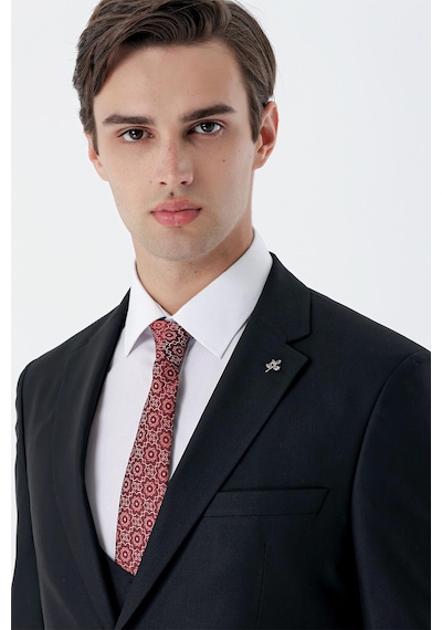 İmza Siyah Mono Yaka Çift Yırtmaç Yelekli 6 Drop Slim Fit Dar Kesim Basic Takım Elbise 1001245186 Siyah İmza Siyah Mono Yaka Çift Yırtmaç Yelekli 6 Drop Slim Fit Dar Kesim Basic Takım Elbise 1001245186 Siyah