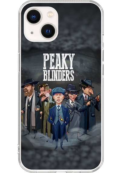 Apple Uyumlu iPhone 14 Plus Şeffaf Kılıf Peaky Blinders Tasarımlı