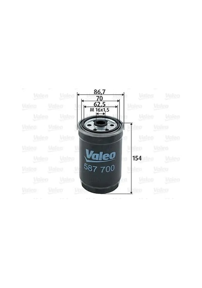 Opel Corsa B Yakit Filtresi 1.5 Td 2000-2000 Valeo 587700