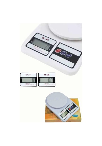 Dijital Mutfak Tartısı 10 Kg Lcd Ekran Hassas Terazi Çok Renkli