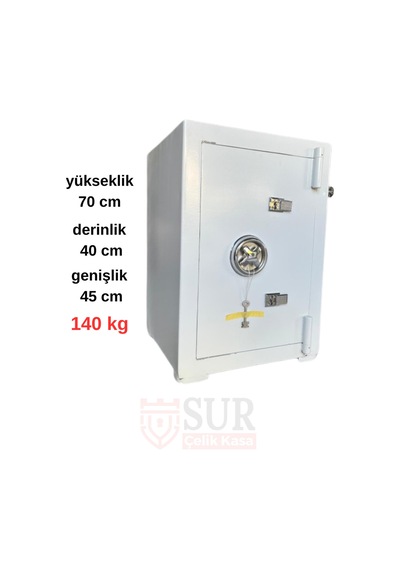 Sur Çelik Para Kasaları 70 Cm 140 Kg Yangına Dayanıklı