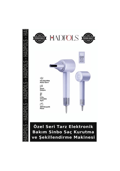 Özel Seri Tarz Elektronik Bakım Sinbo Saç Kurutma Ve Şekillendirme Makinesi