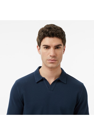 Nautica Erkek Lacivert Regular Fit Polo Yaka T-shirt Düz K65310t Lacivert