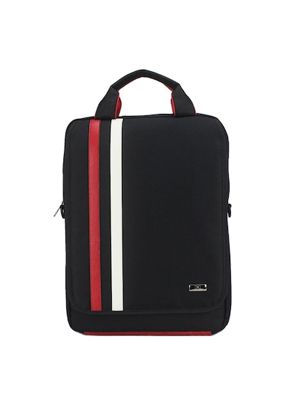 Case Club 13,3 İnç - 14 İnç Laptop Çantası Sırt Ve Omuz Kullanım Apple Uyumlu MacBook Kırmızı Beyaz