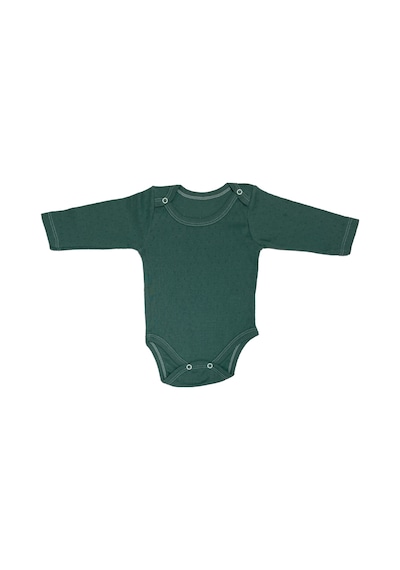 Babysena Uzun Kollu Yeşil Unisex Bebek Body Yeşil