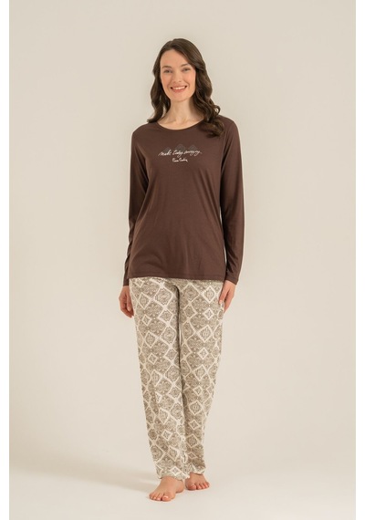 Pierre Cardin Kadın Make Today Amazing Kahverengi Uzun Kol Pijama Takım Pc9274-s-v1 Pc9274-s-v1 Pierre Cardin Kadın Make Today Amazing Kahverengi Uzun Kol Pijama Takım Pc9274-s-v1 Pc9274-s-v1
