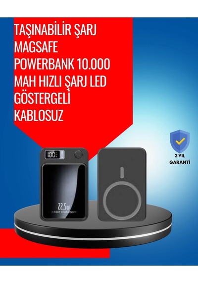 Alüminyum Alaşımlı, 20w Pd Hızlı Şarj Ve Manyetik Kablosuz Powerbank Çok Renkli