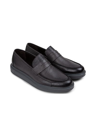 Deery Hakiki Deri Gri Erkek Comfort Loafer Ayakkabı - 01564mgrıp14 Gri