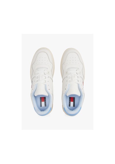 Tommy Hilfiger Kadın Retro Deri Basketbol Ayakkabısı-6101 Sugarplum Blue