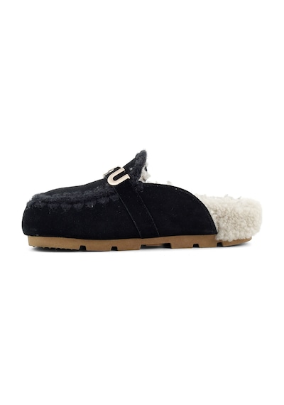 Terlik/ Panduf Ev Kadın Mu.fw431000a Bkbk Mou Wınter Bıo Slıde - Logo Black Black Siyah