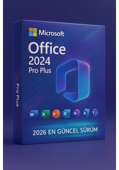 Office Pro Plus 2024/2026  Dijital Lisans Güncel Sürüm, Ömür Boyu Aktivasyon, Güvenli Kull