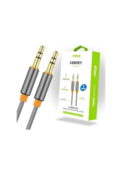 Jopus AUX Kablosu Universal JA-05 Convey 3.5mm 1 Metre Füme