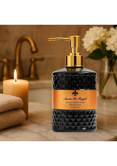 Savon De Royal Luxury Vegan Sıvı Sabun Black Pearl 500 Ml, Portakal, Vanilya