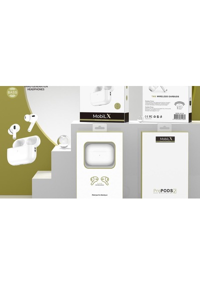 Mobilx Pro2 2. Nesil Hifi Ses Hd Mikrofon Kablosuz Bluetooth Kulaklık