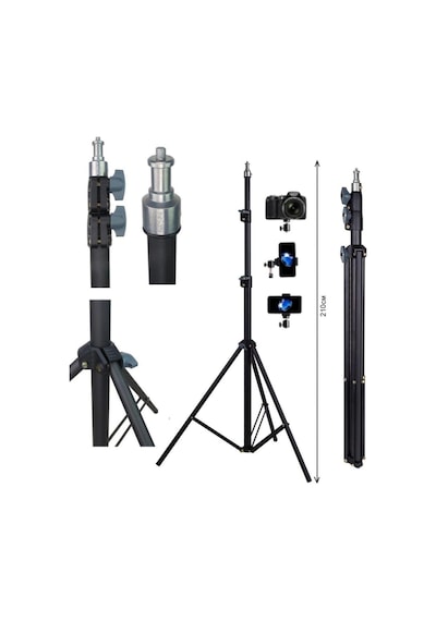 Güçlendirilmiş Profesyonel Alüminyum Döküm Tripod Ağırlık Dayanıklı Ringlight 21-18 Inç Standı