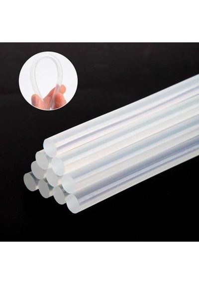 Mühür Mumu Çubuk Sıcak Tutkal 7Mm X 27Cm 10 Lu Transparan Şeffaf