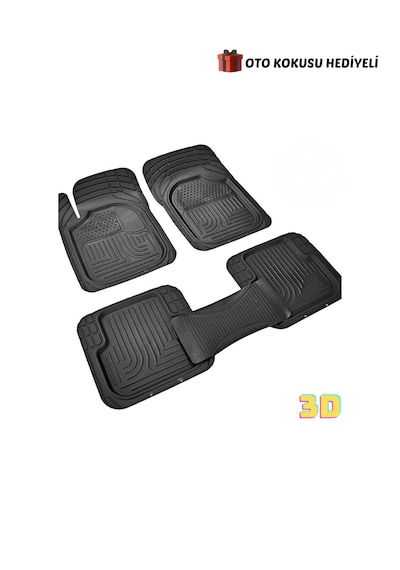 3d Universal Oto Paspas Her Araca Uygun Havuzlu 3d Oto Paspas Siyah Renk