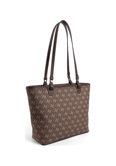 Silver Polo Sp1204 Kadın Omuz Çantası Monogram Kahve-kahve