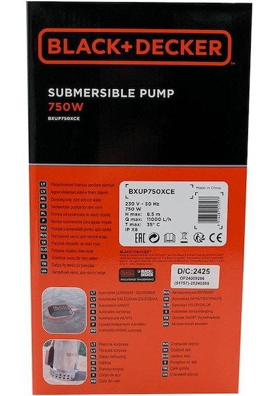 Black+decker Temız Su Dalgıç Pompa 750w Bxup750xce-26285