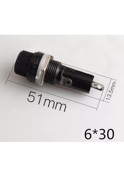 Ic-235 Ic-236 5X20 6X30 Küçük Büyük Cam Siğorta Yuvası 10 Adet-5X20 Küçük