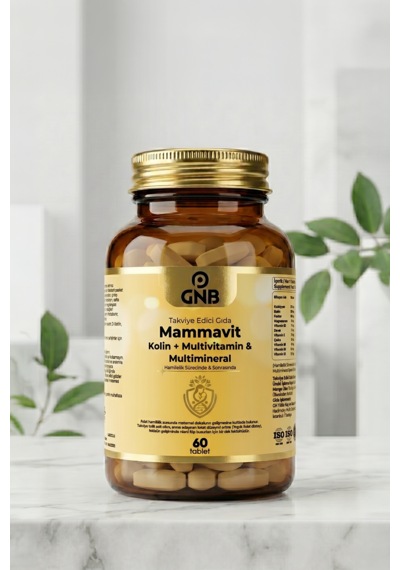 Gnb Mammavit Kolin + Multivitamin & Multimineral İçeren Takviye Edici Gıda Hamilelik Sürecinde & Sonrasında 60 Tablet