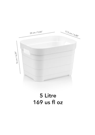 6 Adet Dekoratif Piramit Saklama Kutusu - Dolap İçi Düzenleyici Çok Amaçlı Organizer 5 Litre Beyaz Beyaz