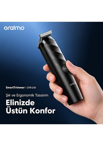 Oraimo Otr-210 Trimmer Saç Ve Sakal Kesme Makinesi Speed Black
