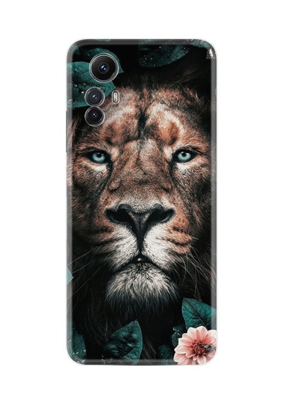 Xiaomi Redmi Note 12s Kılıf Resimli Desenli Baskılı Silikon Leon Flowers 1333