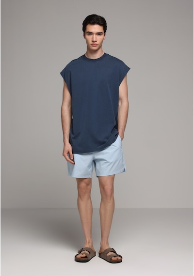 Colin's Colins Slim Fit Düz Erkek Mavi Deniz Şortu Cl1072836 Q1.v1 Lbl Açık Mavi