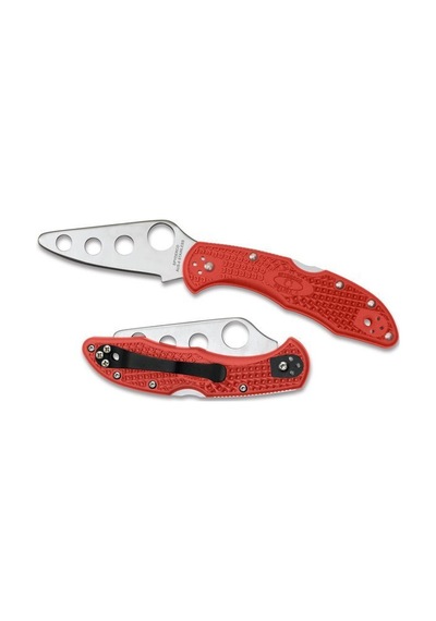 Spyderco C11tr Delıca Traıner Kırmızı Kamp Çakı Çok Renkli