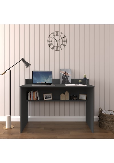 Asra Trend Çalışma Masası ÇM-01 %100 MDF Bilgisayar Masası Antrasit