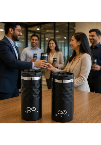Bk Kurumsal Logonuza Özel 5 Adet 5340 Çelik Kupa 300 Ml Termos Özellikli Kurumsal Mug Beyaz