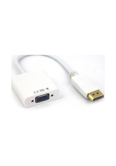 Vcom CG603-0.15 Beyaz Display Port Erkek To Vga Dişi Dönüştürücü