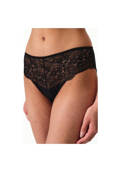 Penti Lace Mama Slip Siyah