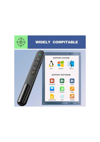 Kablosuz Sunum Cihazı Slayt Değiştirici Usb Power Point Uzaktan Kumanda Kalemi Ppt Kontrol Cihazı