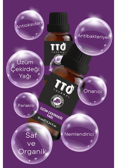 Tto Thermal Üzüm Çekirdeği Yağı 10 Ml – Cilt Yenileyici & Antioksidan Etkili Doğal Bakım Yağı
