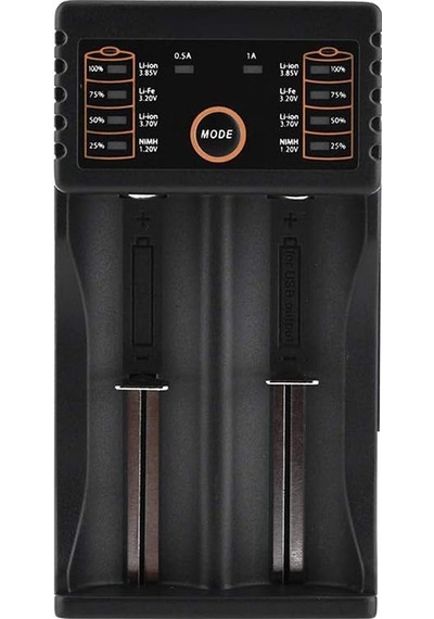Powermaster 4.2 Volt 500 Mah 5v Usb 1000 Mah Pil Şarj Cihazı Li-on Pil Şarj Aleti 18650 Rcr123 18350 17500 14500