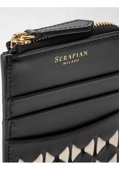 Serapian Mosaico Zip Kartlık Srmoswsl714108kba6 Siyah