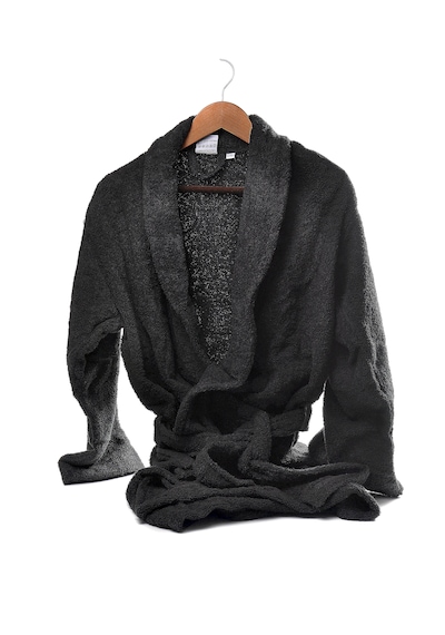 %100 Pamuk Unisex Bornoz Lacivert