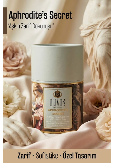 Olivos Aphrodite S Secret El Yapımı %100 Zeytinyağlı Katı Sabun Premium Tasarım Kutu 2 100 G Çiçek