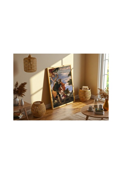 Rönesans Veronese İshak'ın Kurban Edilişi Çerçevesiz Poster 21x30 Cm A4 Tablo Rönesans Klasik Sanat