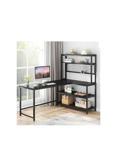 Siyah Çalışma Masası, 140 Cm Uzunluk, Ofis Ve Ev İçin Uygun 120x60
