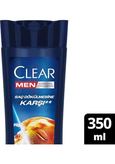 Men Kepeğe Karşı Etkili Şampuan Saç Dökülmesine Karşı Kahve Çekirdeği Özü 350 Ml
