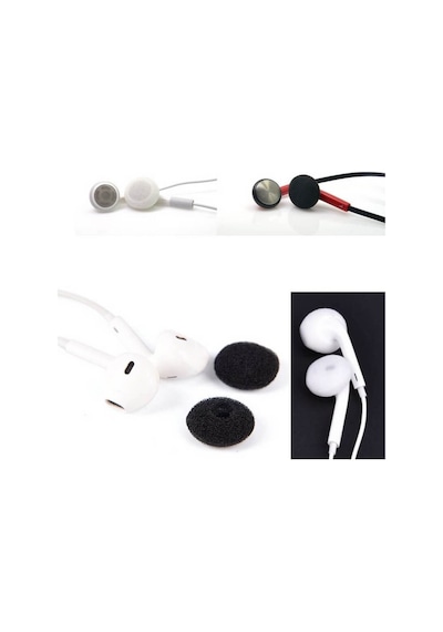 Kulaklık Süngeri, Kulaklık Yastığı 24 Adet (18 Mm) - Siyah